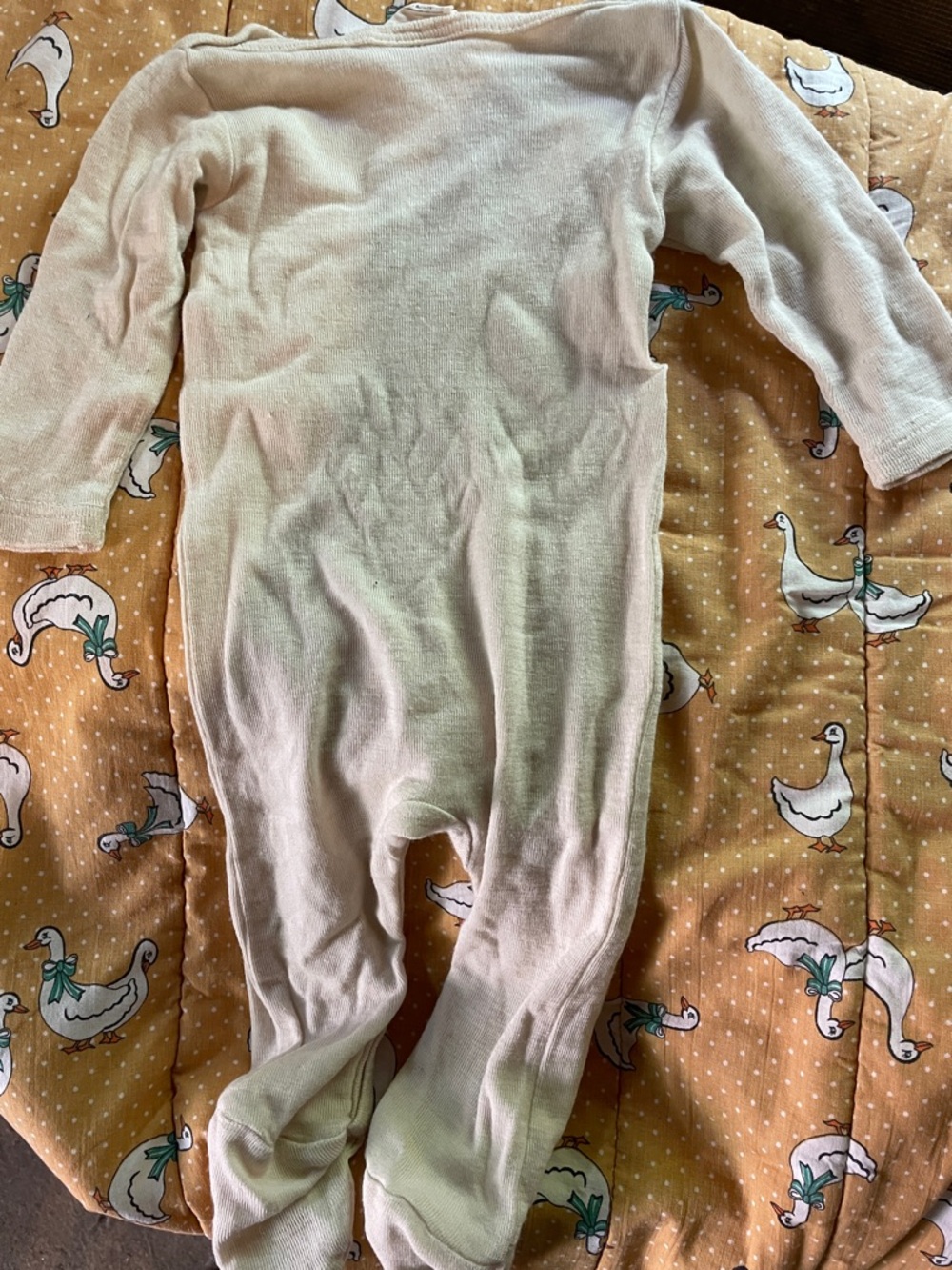 Engel Merino Wool and Silk Footed Pajama 3-6 Months Natural